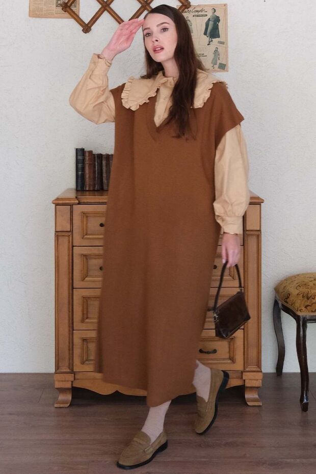 Sütlü Kahve Triko Jile - 4