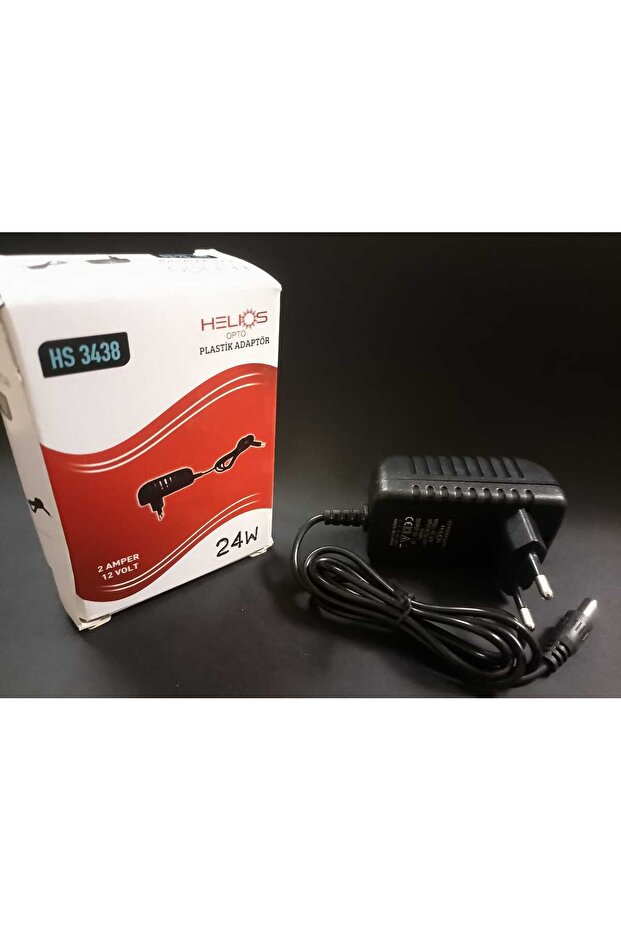 HELIOS HS-3438 1AMP -2AMP 12 VOLT 24W ADAPTÖR - 1