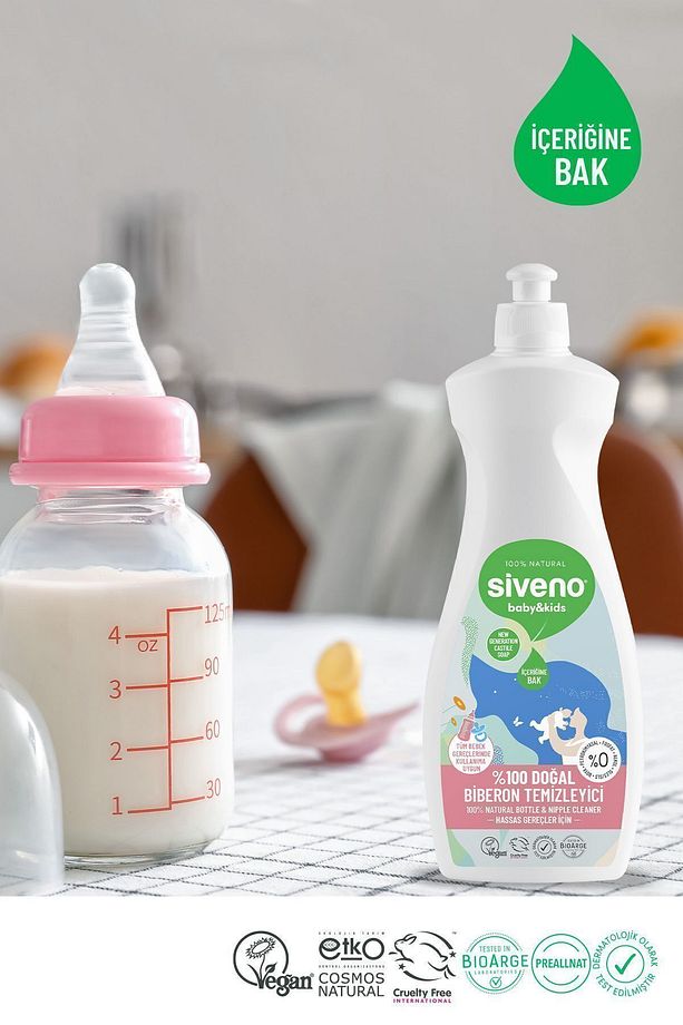 %100 Doğal Emzik Ve Biberon Temizleyicisi Bitkisel Elde Bulaşık Sabunu Nemlendirici Vegan 500 ml - 5