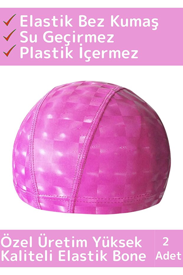 Custom Production Waterproof Swimmer Pool Sea Cap Elastic Cloth Swimming Caps Cap 2 Pcs