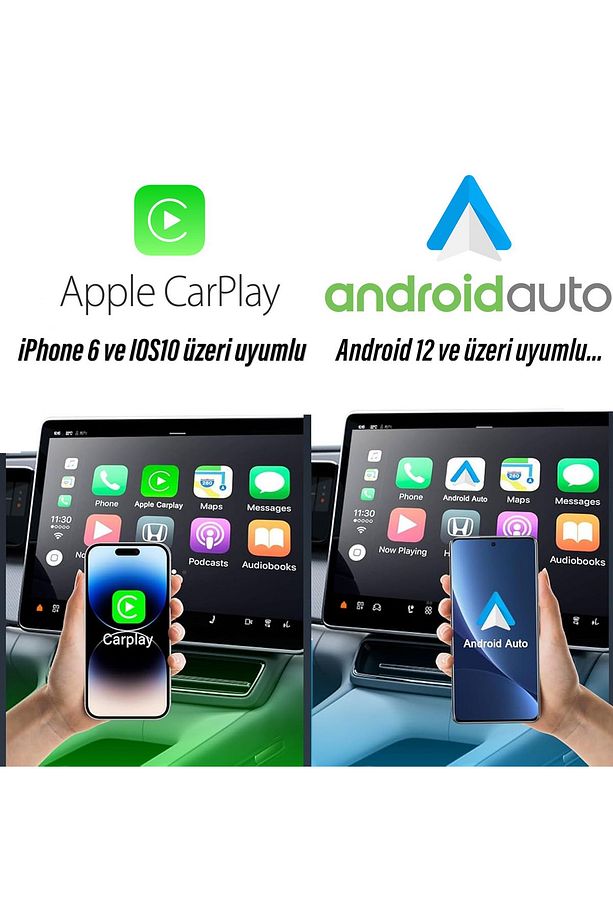 CarPlay - Android Auto Kablosuz Yapma Bağlantı Adaptörü CarPlay / Android Auto Bluetooh Bağlantı - 3