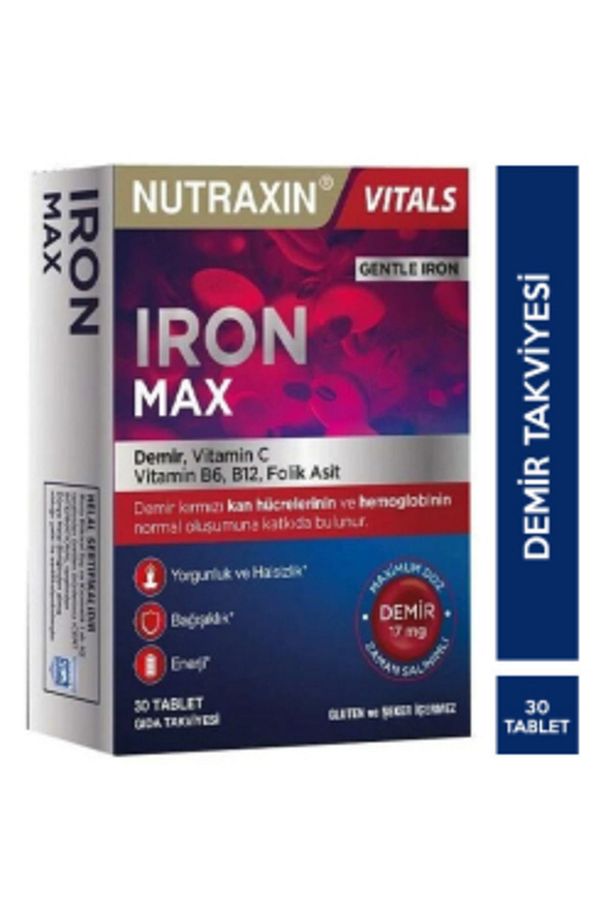 STD Nutraxin Iron Max 17 mg 30 Tablet ( TEKLİDİR ) - 1
