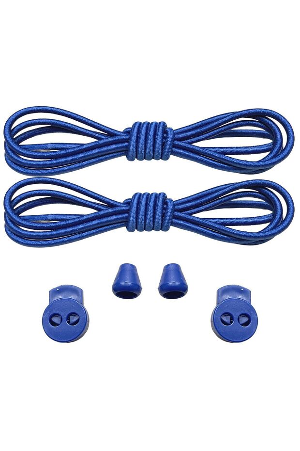 Smart Laces, Practical Elastic Shoelaces, Sports, Children'S, Classic and Boot Laces, Navy Blue 1 Pair