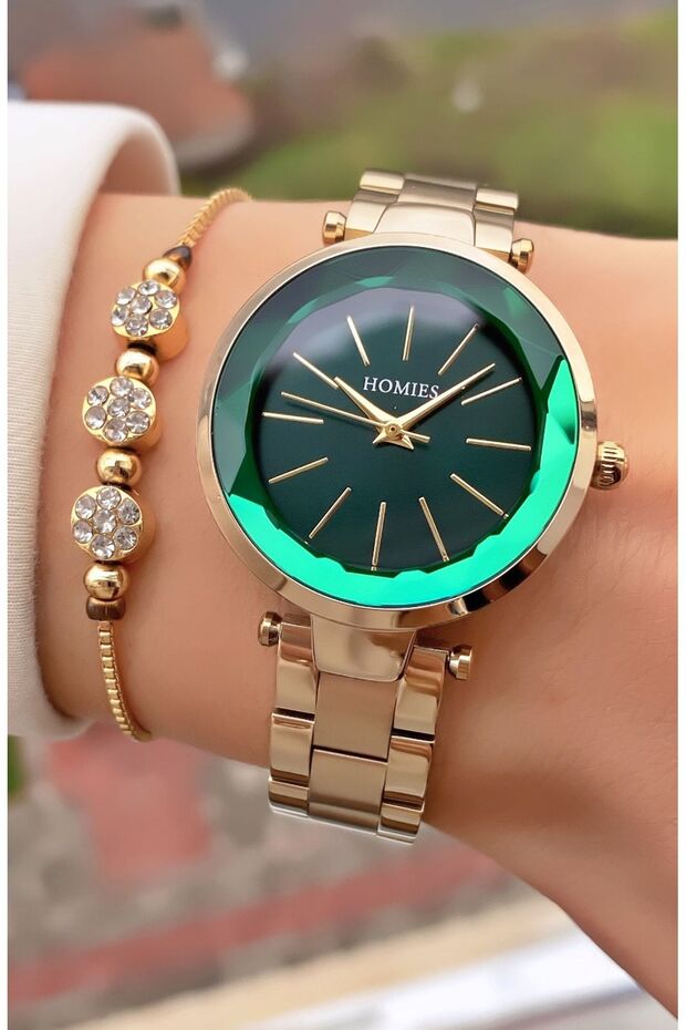 Brand Crystal Glass 3 Atm Waterproof New Season Wristwatch+Bracelet Gift