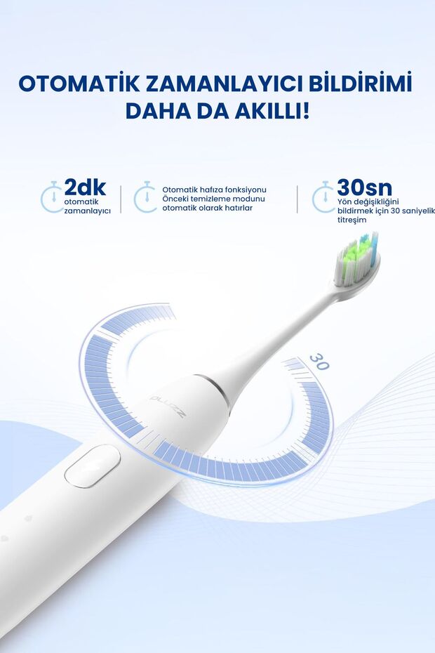 R101a Smart Sonik Şarjlı Diş Fırçası 180 Gün Şarj Süresi - Pembe - 6