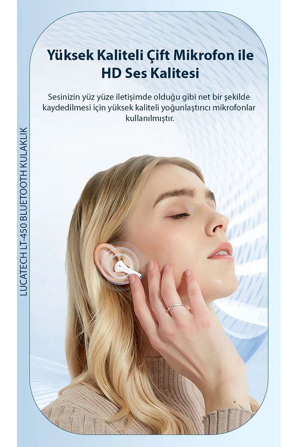 Samsung Z Flip 4 / A82 / A52 / S22 / S23 Ultra / M33 / M62 uyumlu Pods 4 Moonstar Bluetooth Kulaklık - 5