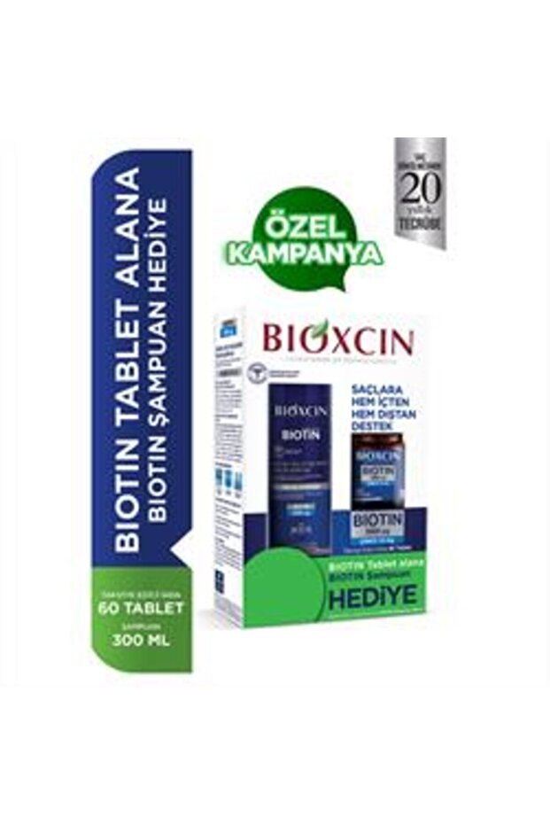 Biotin 5000 Mcg 60 Tablet Şampuan 300ml Set - 1