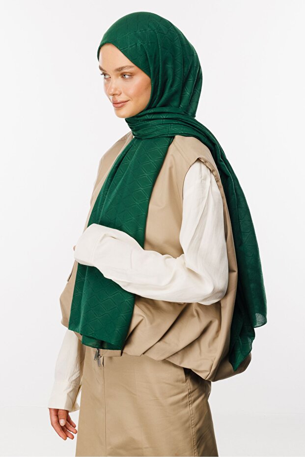 Yeşim Bambu Jakar Şal - 3