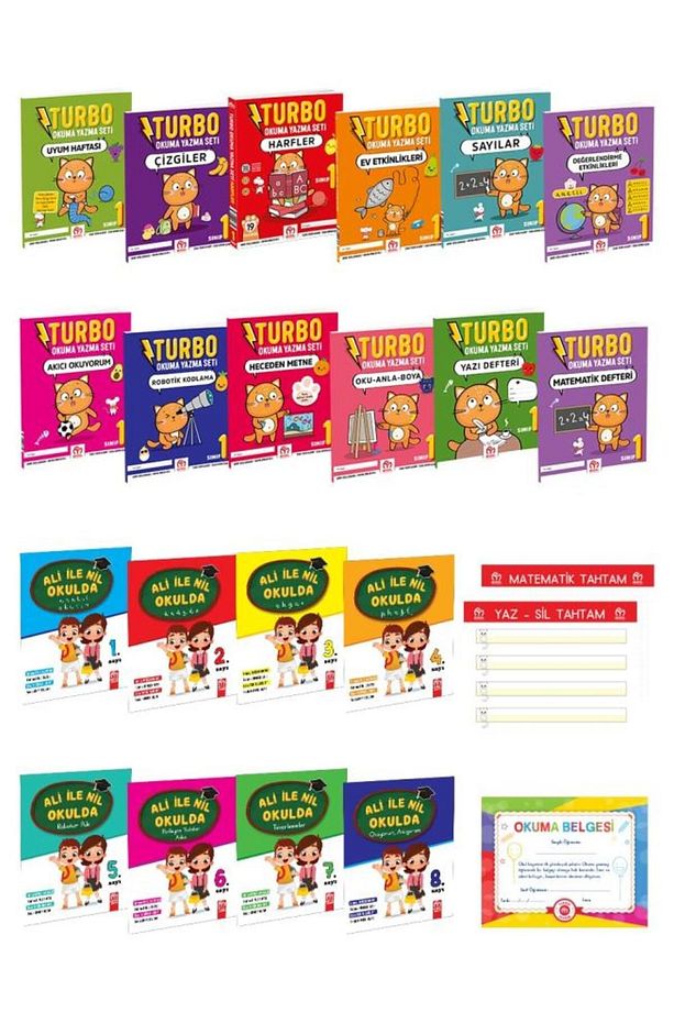 1. Sınıf Turbo Okuma Yazma Seti - 1