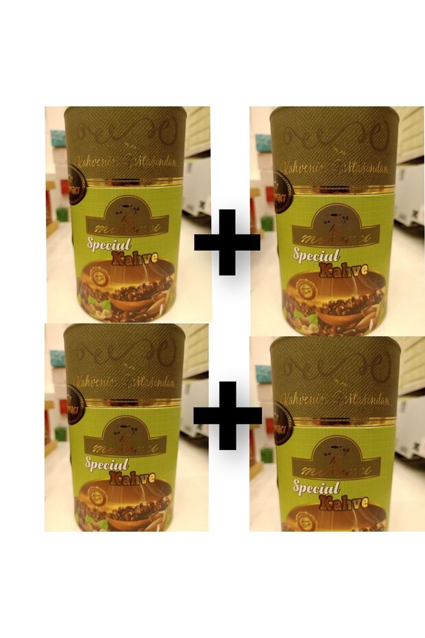 Di̇bek Coffee with Peanuts 500 Gr X 4 Pieces