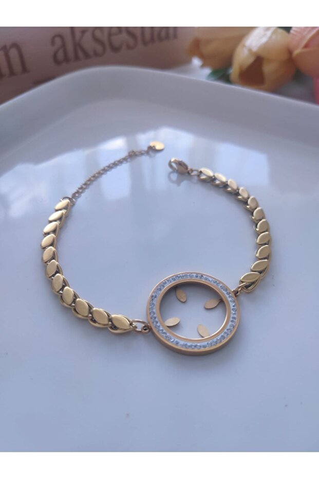 Women's Steel Barley Dowel Bracelet