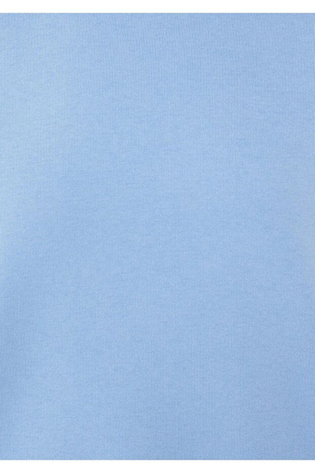 Bisiklet Yaka Mavi Basic Sweatshirt 1611770-35123 - 6