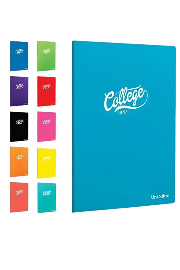 College Defter A4 Okul Defteri 100 Yaprak 4 ADET 2 KARELİ 2 ÇİZGİLİ Pp Kapak Defter Seti - 3