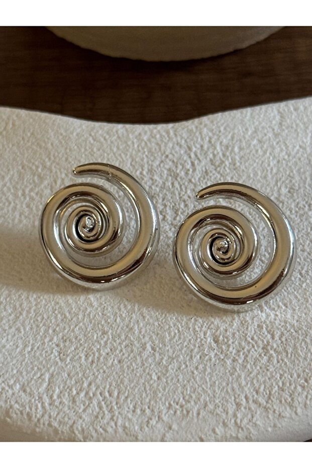 أقراط رول فضية - 3