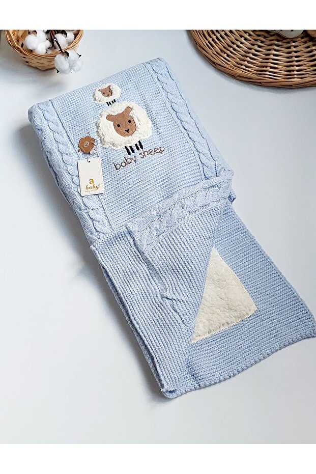 Lamb Merino Lined Thick Blanket with Wool