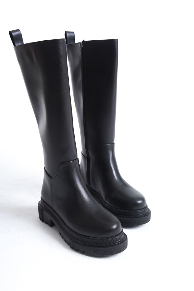 Zippered Knee-High High-Heeled Stylish Women's Boots