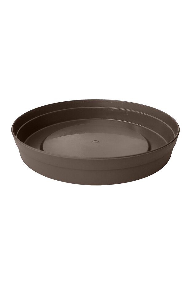 Saksı Tabağı 21.5cm Fulya Tabak No30 Tabak Kahve Poliwork Plastik Altlık - 1