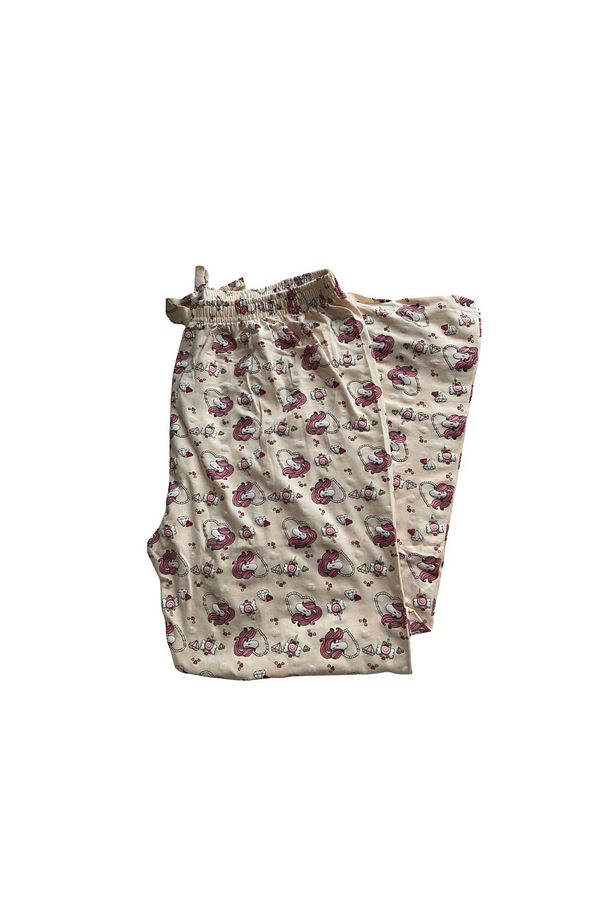 Unicorn Desenli Pijama Altları - 2