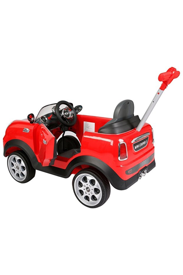 Mini Cooper Push Car, Red - 3