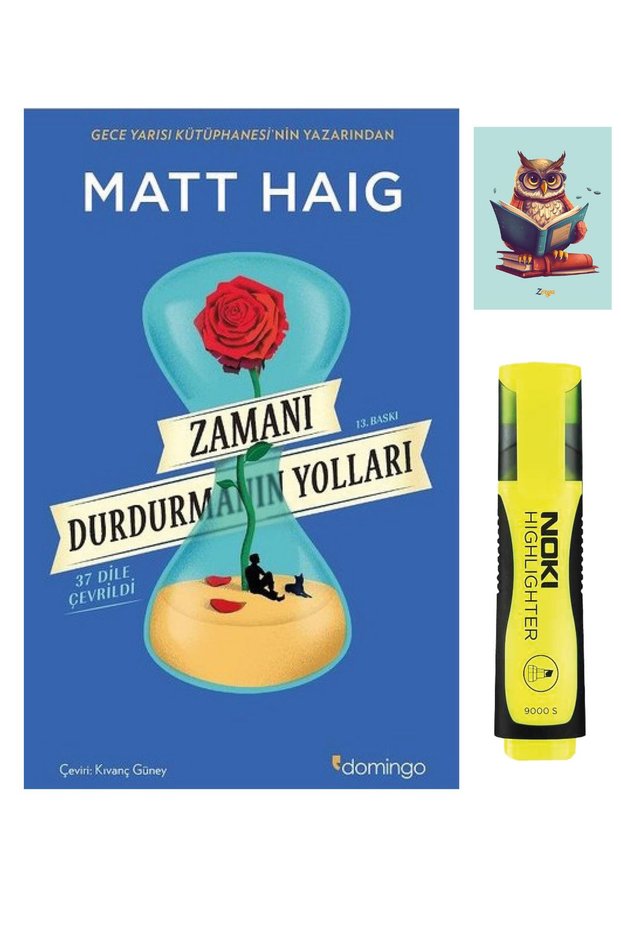 Zamanı Durdurmanın Yolları 9786051980560 - Domingo - Matt Haig (with Phosphorescent Pen and Notebook)