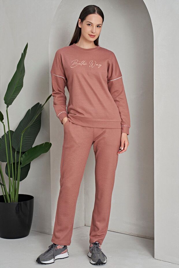 8127 Kadın Kışlık Pijama Takımı - 1