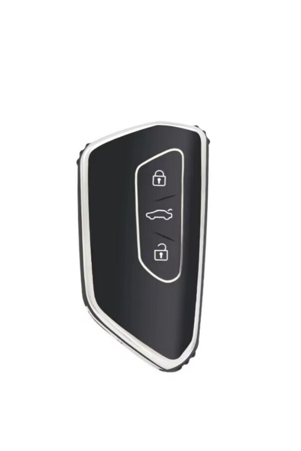 2021+ Seat Leon and Fr Mk4 Compatible Key Case - 2Nd Look at the Picture Black/Chrome