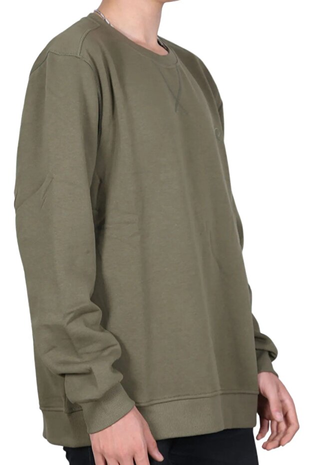 سويت شيرت أساسي 3 خيوط للرجال - CDR 5615 كاكي فاتح - 2