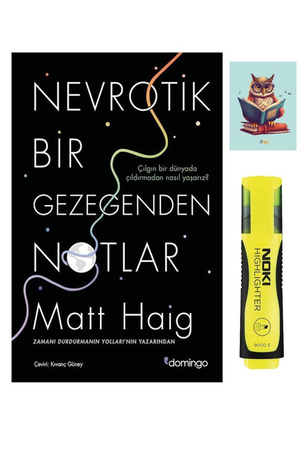 Nevrotik Bir Gezegenden Notlar 9786051981086 - Domingo - Matt Haig (with Phosphorescent Pen and Notebook)