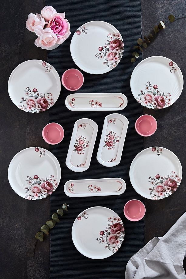 14 Parça 6 Kişilik Stackable Sedef Kahvaltı Takımı - Özel Tasarım Kahvaltılık - 3