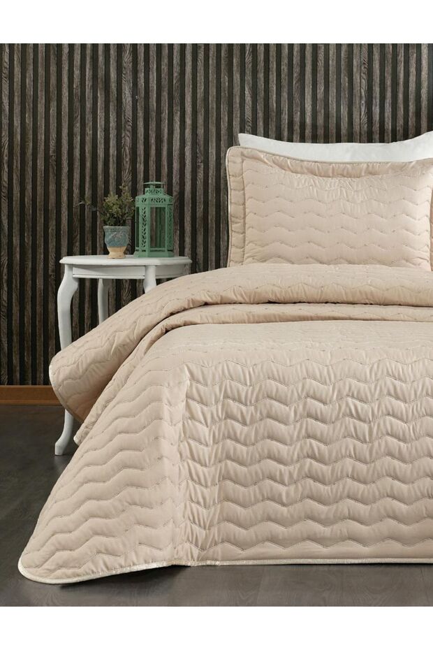Maria Tek Kişilik Yatak Örtüsü Bej | 180 X 240 - 2