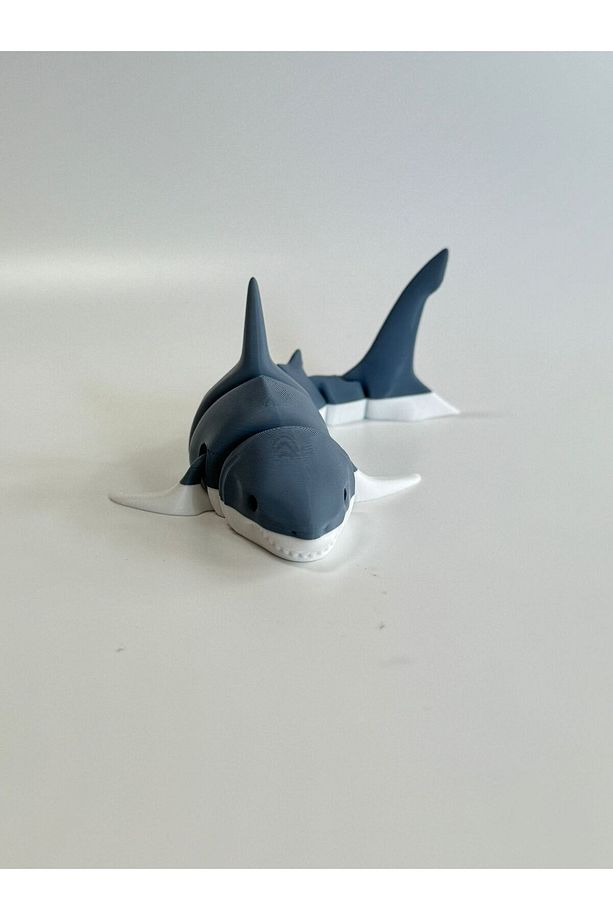 KÖPEK BALIĞI FİGÜR – Hareketli Eklemli Büyük Beyaz 18CM - 4