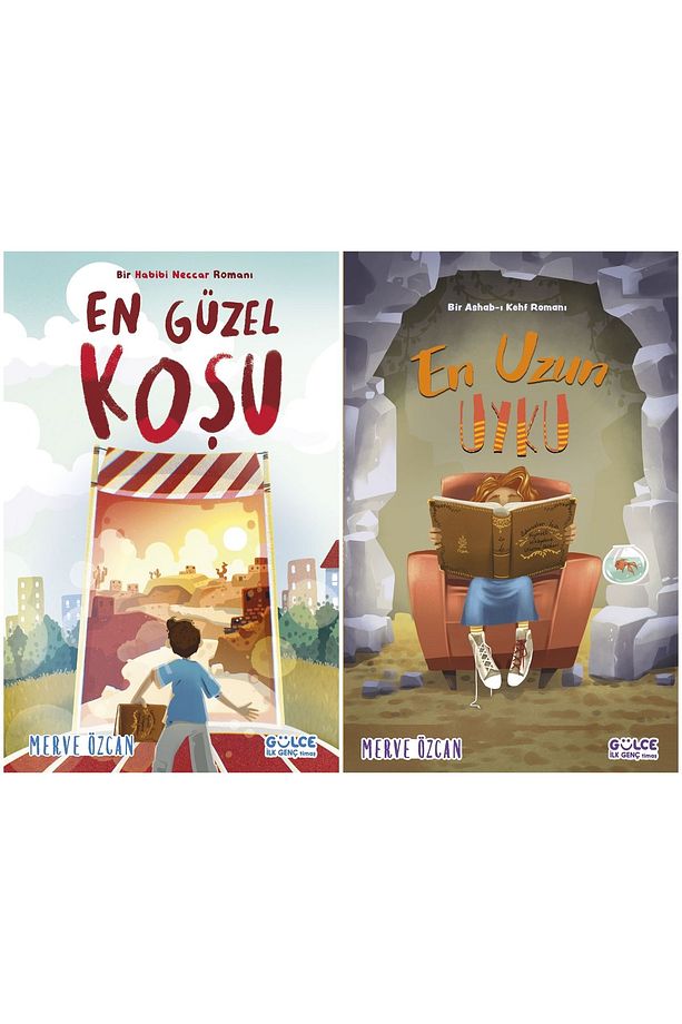 En Güzel Koşu + En Uzun Uyku / 4. 5. 6. Sınıf Okuma Kitapları Merve Özcan 2'li Set - 1