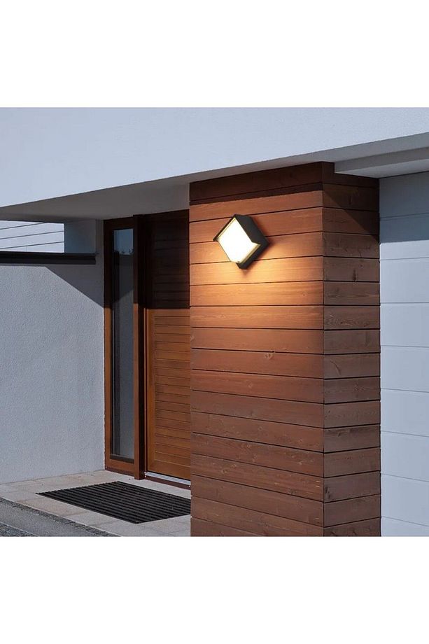 5 W Kare Led Duvar Aplik Suga-5 Sarı Işık (4200K) - Siyah - Ip54 - 076-020-0005 - 7