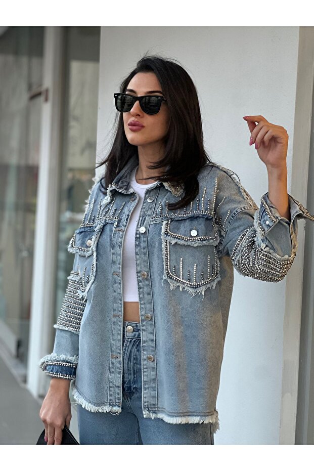 Shakira Denim Gömlek - 4