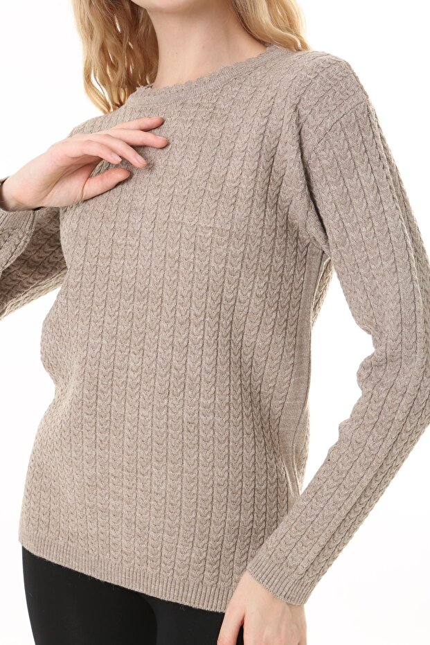 Mother with Hair Knitted Knitwear Wool sweater