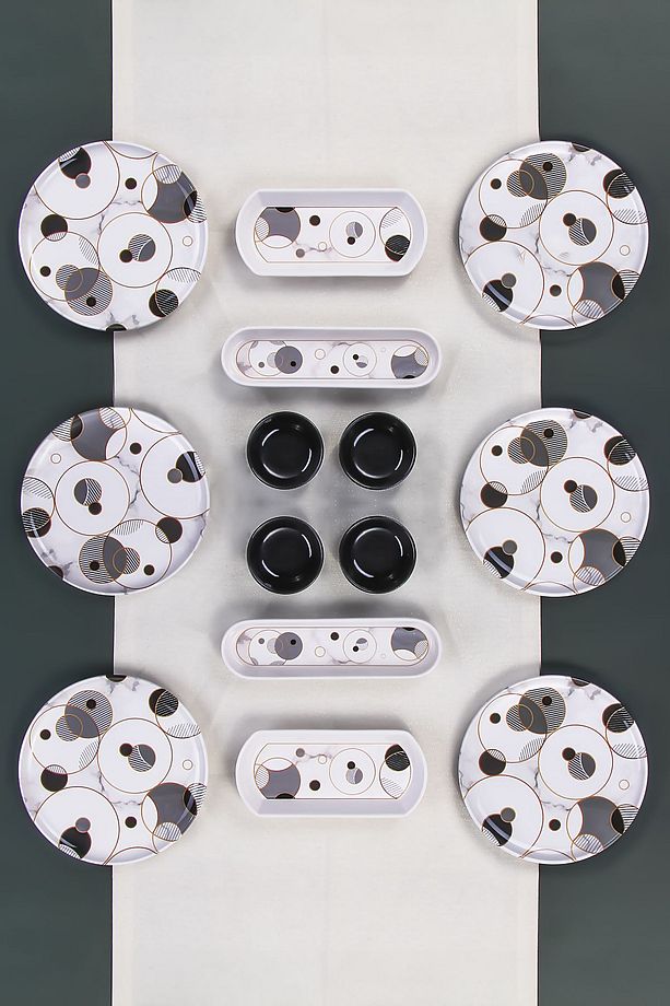 14 Parça 6 Kişilik Stackable Bounce Kahvaltı Takımı - Özel Tasarım Kahvaltılık - 1