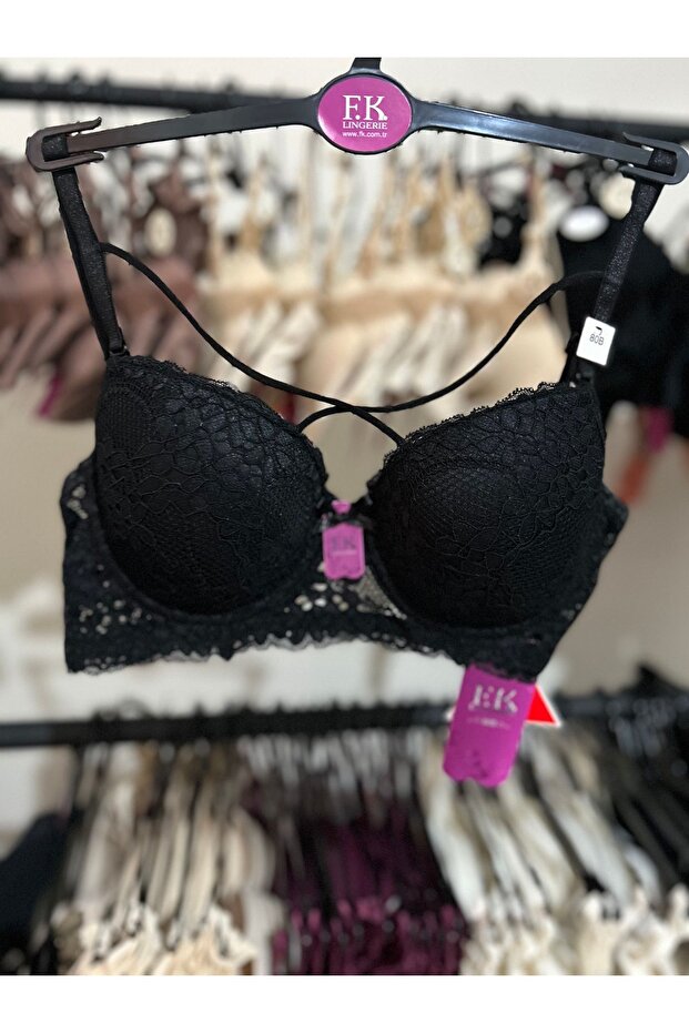 Cross Strap Hollow Cup Underwire Bralette Bra