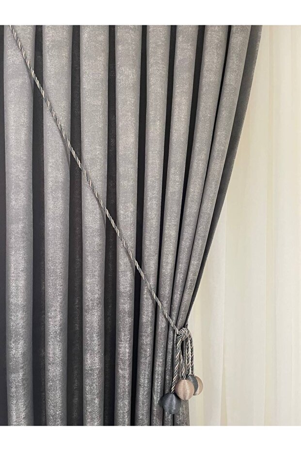 Jacquard Background Curtain Bright Color Double Wing