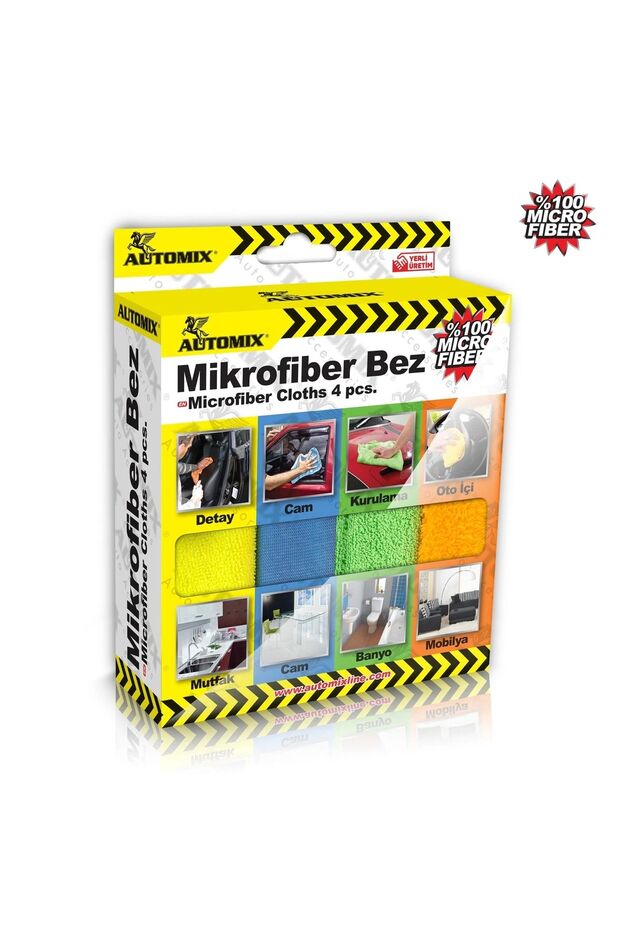 4 Lü Mikrofiber Bez - 1