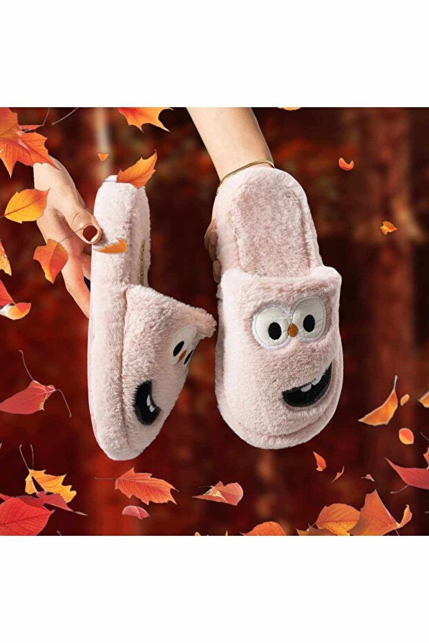Men's and Women's Home Slippers with Smiling Funny Faces, Silent Sole, Plush Fluffy House Slippers, Dowry Bundle Slippers