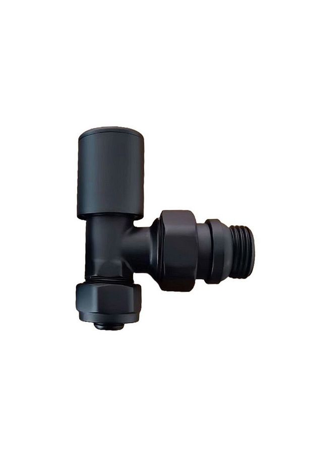 Radyatör Havlupan Vanası Köşe Tip Pex(16*2mm) Siyah KVN102-B - 1
