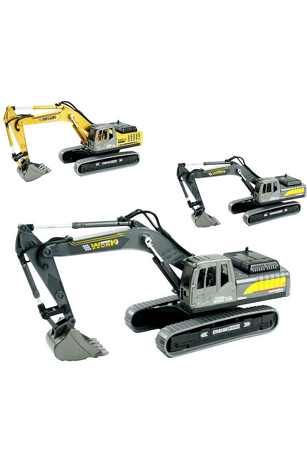 JW567-037 Work Ekskavatör İŞ MAKİNASİ OYUNCAK Ekskavatör SURTMELİ OYUNCAK - 1