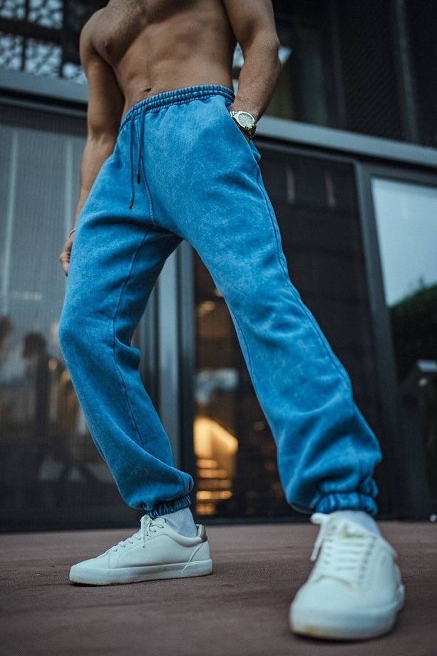 Oversize Yıkamalı Basic Eşofman Alt - 3