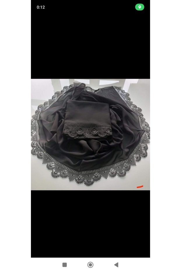Needlepoint Black Color Prayer Cloth