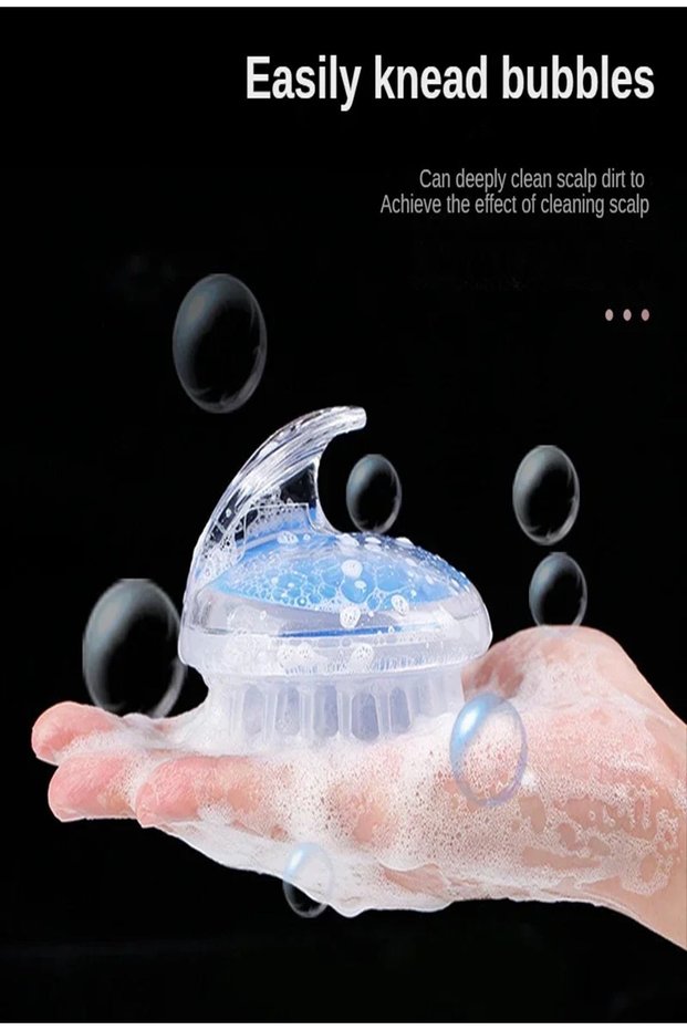 Silicone Head Massage Hair Washing Comb Hair Scalp Massage Shampoo Comb Shower Brush