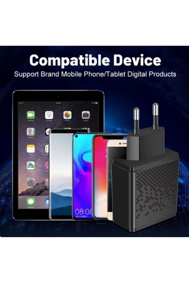 Hızlı Şarj Adaptörü Şarj Kafa 65w 2 Port Usb Type C Charger - 5