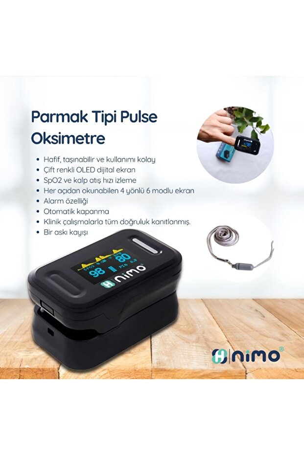 Parmak Tipi Pulse Oksimetre Hnk-pls-01 Oximetre Nabız Ölçer - 3
