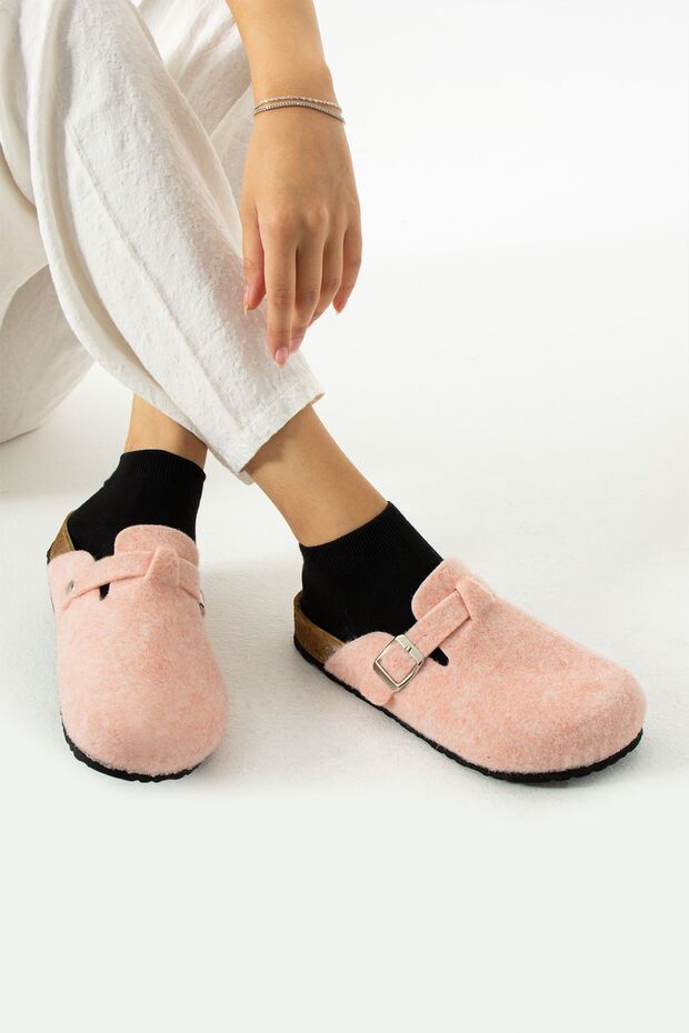 Eliza Silent Non-Slip Sole Felt Unisex Home and Guest Slippers