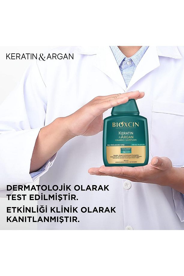 Keratin & Argan Şampuan 300ml 5 ADET + 1 Adet Saç Kremi 250ml + 1 Adet Jel Hediyeli SET - 4