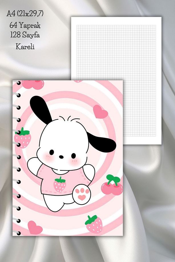 Pochacco Kareli A4 Okul Defteri,64 Yaprak (21x29,7 cm) - 1
